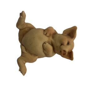 Hand Decorated Signed Artefice ITALY Figurines D.Esposito Mini Piggy 2" 1988 Pig
